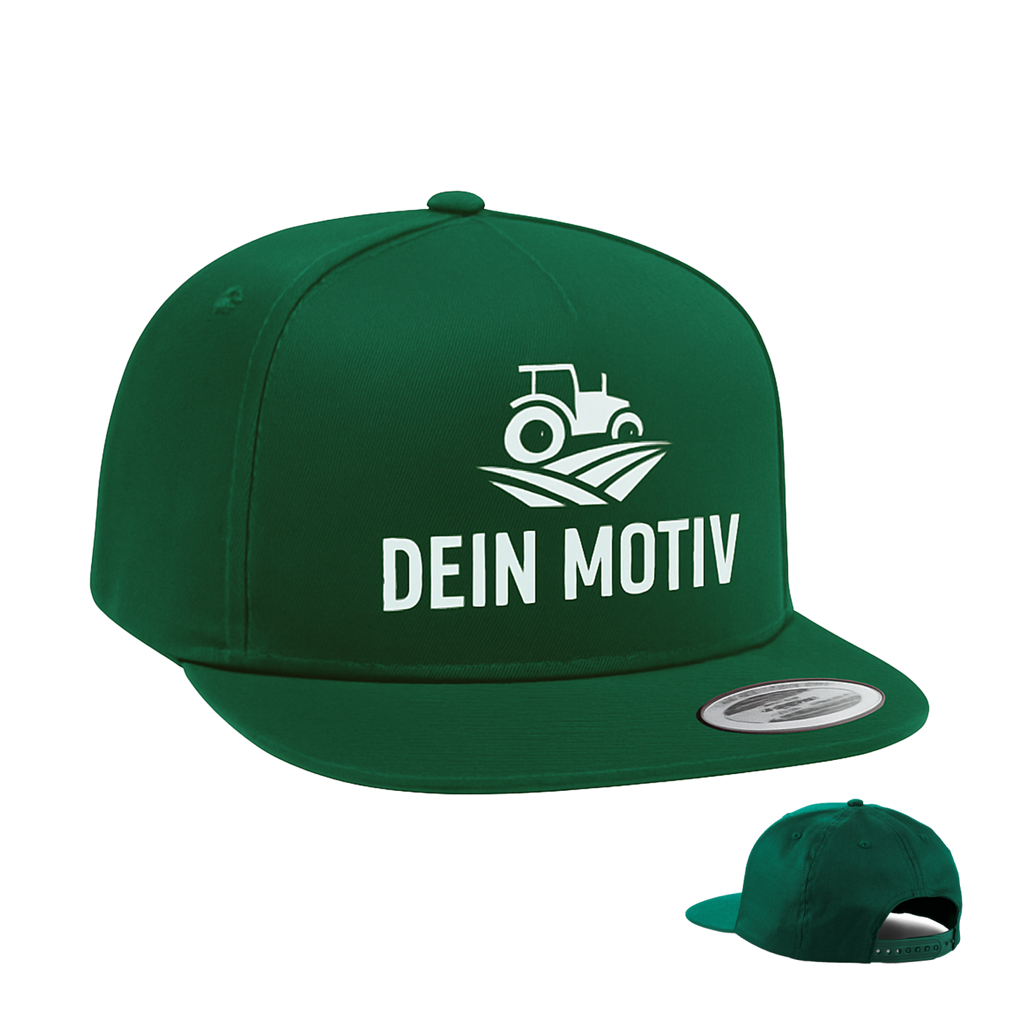 5 Panel Snapback Rapper Cap bedruckt