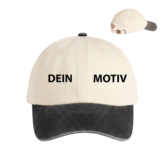 Contrast Low Profile Vintage Cap bedruckt